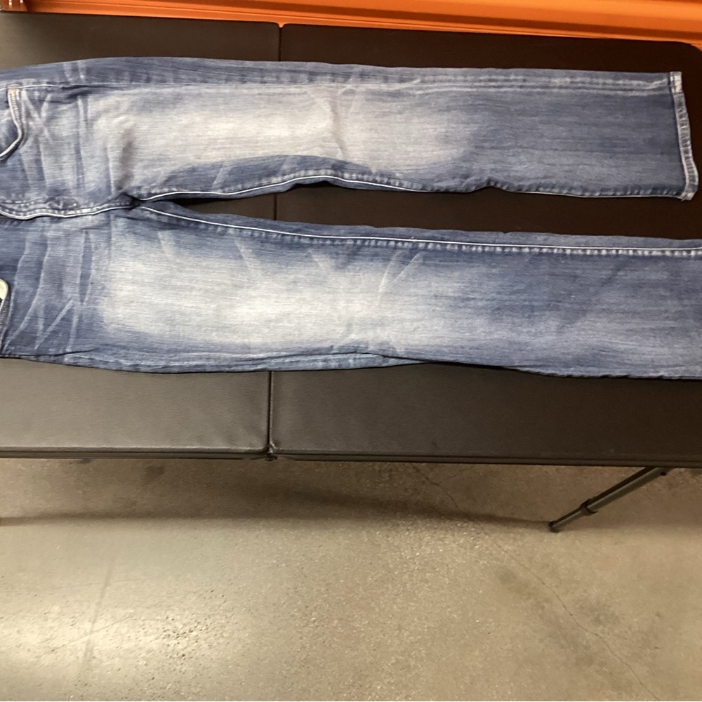 7 For All Mankind Men's Blue Straight Jeans